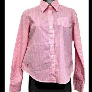 Lilly Pulitzer Pink Blouse Button Down Shirt